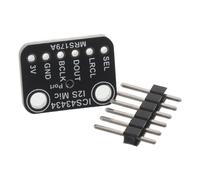 KALLORY Microfono Ics43434 Microfono I2s a Rumore Plastica e Metallo Nero Plug-and-play per Progetti DIY Audio e Robotica Parti di Riparazione