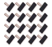 KALLORY Mini Lavagne Nere Facili da in Legno Rettangolari 100 con Clip per Riutilizzabili per Etichette Buffet e Decorazioni