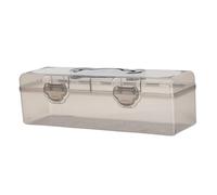 KALLORY Organizer Trasparente Rettangolare in Plastica Resistente con Grande Capacità e Design ad Alta Trasparenza per Strumenti Artistici e Progetti Creativi