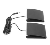 KALLORY Pedale Doppio Interfaccia 3.5 per Batteria Elettronica Realizzato in Abs Resistente e Design Creativo Effetto Sustain Continuo per Percussioni Digitali