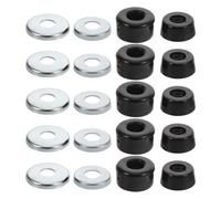 KALLORY Set 1 Pezzo Copripattini in PVC Resistente per Roller Skate e Skateboard, Ammortizzatori Doppi Foro Centrale 10mm, per Pattinaggio Indoor e Park