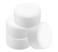 KALLORY Set 4 Pezzi di Forme Rotonde in Schiuma Bianca per Decorazioni Torte Fai da Te, per Lavori Manuali Creativi e Artigianato Casalingo