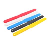KALLORY Set da 5 Spatole per Pittura a Olio Portatili in Plastica, Raschietti Ergonomici per Miscelazione e Pigmenti, Strumenti Leggeri per Pittura Artistica e Serigrafia, Colore Casuale