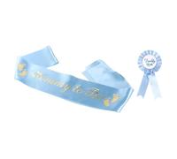KALLORY Set di Fascia e Spilla Cerimoniale Daddy To Be e Mommy To Be Morbido per Feste di Battesimo e Matrimonio Accessori Eleganti per Eventi Speciali