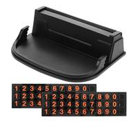 KALLORY Supporto per Navigatore Regolabile per Auto, Staffa per Telefono Cellulare in Abs e Pvc, Compatibile Smartphone, Design Nascosto Tipo Targa, Uso una Mano, per Cruscotto e Guida