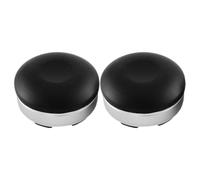 KALLORY Supporto Rialzato per Laptop Portatile Cuscinetti Resistenti e Base Ergonomica, 2 Pezzi Neri per Scrivania, Supporto Raffreddante e Inclinabile per Uso Computer Portatile
