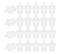 KALLORY Tappi per Bottiglie di un Controllo e Flusso Rallentato 100 in Plastica Bianca Applicatore di Precisione per Artigianato e