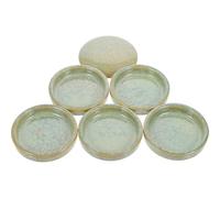 KALLORY Tavolozza per Miscelare Pigmenti ad Acquerello Impilabile in Ceramica Verde a 5 Strati Piatto da Pittore Facile da Usare per Appassionati di DIY