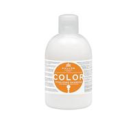 Kallos Color Shampoo con olio di lino e filtro UV per la protezione del colore per capelli tinti e fragili, 1000 ml