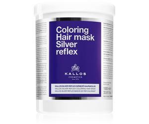 Kallos Coloring Hair Mask Silver Reflex maschera per capelli neutralizzante per toni gialli 1000 ml
