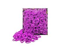 Kàllos - Confezione da 500 elastici per capelli resistenti, antiscivolo, per tutti i tipi di capelli e per tutte le età, perfetti per trecce, code di cavallo e styling quotidiano (viola, S)
