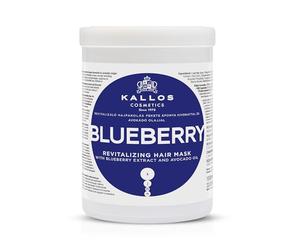 Kallos Cosmetics Revitalising Blueberry Hair Mask, Hydrating, 1L