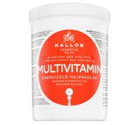 Kallos Multivitaminico con estratto di Ginseng e Maschera Capelli Avocado 1000 ml - Maschera per capelli