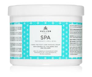 Kallos Spa crema per massaggi per mani e piedi 500 ml