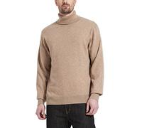 Kallspin Maglione Dolcevita Leggero da Uomo con Misto Lana e Maniche Lunghe (caffè, 4XL)