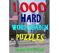Kalman Toth M a M Phil 1,000 Hard Word Search Puzzles (Tascabile)