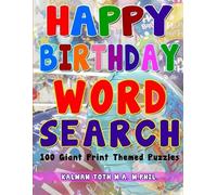 Kalman Toth M a M Phil Happy Birthday Word Search (Tascabile)
