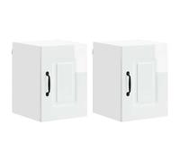 Kalmar - Set di 2 spazzolini frontali, 30 x 31 x 40 cm, colore: bianco | legno, superficie liscia, facile da montare, per torte moderne