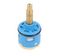 Kalokairi Cartuccia valvola deviatrice a 3 vie, in plastica ABS e ottone, per rubinetto miscelatore doccia, 33 mm x 68 mm, deviatore di ricambio per flusso d'acqua