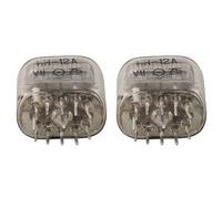 Kalokairi IN-12 Nixie Tubes (2 pezzi) Retro Neon Digital Indicator Tubes Clock Kit, compatibile con IN12/IN-12A/IN-12B, tubo di vetro-metallo 21x31x26mm, ℃200V