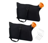 Kalokairi Leaf Collection - Sacchetti WGBAG500 per soffiatore/aspirapolvere WORX WG500 WG501 WG502 WG505 WG509, confezione da 2 con cuciture rinforzate e cinghie regolabili