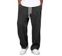 KaloKLU Uomo primavera e autunno maree marca sciolto verticale, pantaloni dritti, gambe larghe sport, pantaloni rilassanti, 4#, L
