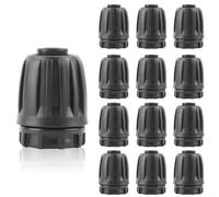 Kalolary 12Pcs 1/2 Pollici Raccordi di irrigazione a goccia Tappi finali per tubi di irrigazione da 16 mm, linea di gocciolamento Connettori Goof Plug per sistema di irrigazione giardino prato