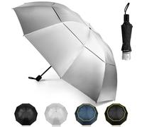 Kalolary 47 pollici Ombrello da Golf Compatto con Protezione UV, Ombrello Ventilato Extra Large con Doppio Tettuccio Antivento Impermeabile per Uomo e Donna