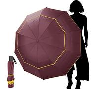 Kalolary Ombrello da Golf Extra Large Ombrello Pieghevole (Rosso)