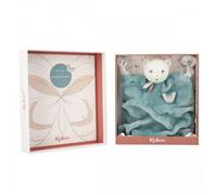 KALOO - Plume - Doudou Orso Verde 26 cm - Doudou per Neonato Ultra-Morbido - Sviluppo del Tatto - Facile da Afferrare - Cofanetto Regalo Personalizzabile - dalla Nascita, K214004
