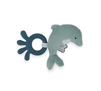 Kaloo - Anello da Dentizione in Silicone per Bambini - A Forma di Delfino - Giocattolo da Dentizione - Verde - 18x12cm - Dalla Nascita - K211001
