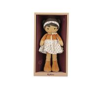Kaloo - Tendresse - La mia prima bambola di stoffa Eloïse - Bambola di pezza 32 cm - Abito in velluto a coste e mussola - Graziosa confezione regalo - Nastro personalizzabile - Fin dalla nascita