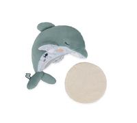 Kaloo - Borsa per acqua calda calda e fredda - Peluche a forma di delfino - Riempita con palline di argilla - Antidolorifico - Blu - Dalla nascita - K211004