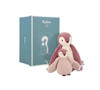 KALOO - Complices - Coppia Peluche da Coccolare Pinguini - Rosa - 15 cm e 25 cm - Doudou dalla Nascita, K212004