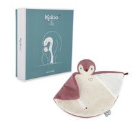 Kaloo, Complices, Doudou per Neonati Pinguino Rosa, Dalla Nascita | Doudou in Pelliccia, Velluto a Coste e Mussola di Cotone, Ali da Annodare, Corpo Soffice, Scatola Regalo Personalizzabile