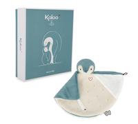 Kaloo, Complices, Doudou per Neonati Pinguino Verde, Dalla Nascita | Doudou in Pelliccia, Velluto a Coste e Mussola di Cotone, Ali da Annodare, Corpo Soffice, Scatola Regalo Personalizzabile