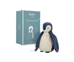 KALOO - Complices - Doudou Rumore Bianco per Neonato e Registratore Vocale - Pinguino Blu - 25 cm - Dalla Nascita, K212001