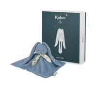 KALOO, Lapinoo Doudou Coniglio per Neonati, Blu Orizzonte, 30 cm | Dalla Nascita, Fronte in Velluto a Coste e Retro in Viscosa, Orecchie Lunghe, Confezione Regalo Personalizzabile, 0-36 Mesi