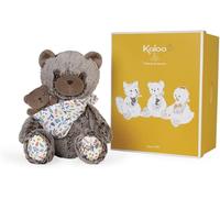KALOO - Linoo - Peluche papà Orso Oscar e Il Suo Piccolo, 35 cm - sin dalla Nascita, K9712