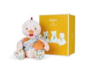 KALOO - Linoo - Peluche papà Pollo Paul e Il Suo Piccolo, 35 cm - sin dalla Nascita, K9711