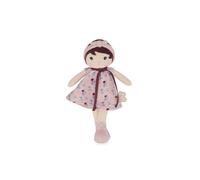 Kaloo Tendresse, La mia Prima Bambola di Stoffa Léonie, Bambola di pezza da 25 cm, Vestito in Velluto a Coste, Graziosa Scatola Regalo, Nastro Personalizzabile, dalla Nascita, K200017