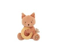 Kaloo - Peluche scoiattolo con anello da dentizione - Giocattolo per neonati in micro-velluto e silicone morbido - Allevia le gengive sensibili - Lavabile - Dai 6 mesi - K208007