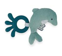 Kaloo - Anello da Dentizione in Silicone per Bambini - A Forma di Delfino - Giocattolo da Dentizione - Verde - 18x12cm - Dalla Nascita - K211001