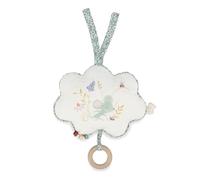 Kaloo - Petites Chansons - Carillon in Legno e Tessuto - Cuscino Musicale 15 cm - Ninnananna "Une Souris Verte" - Cuscino Sensoriale Neonato - Verde e Bianco - Dalla Nascita, K210000