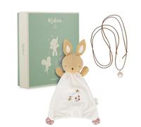 Kaloo Scatola Peluche coniglio + collana Bola, Regalo Ottime per la nascita, Regalo di gravidanza, Morbidezza e armonia dalla gravidanza, Materiali riciclati e design raffinato, K210012