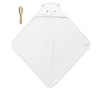 Kaloo - Set da bagno per neonati - Mantella 75 cm in bambù assorbente e spazzola massaggiante - Regalo di nascita per maschio/femmina - K211008