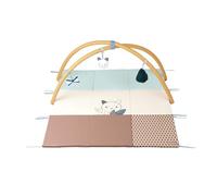 KALOO - Stimuli - Tappetino Evolutivo e Sensoriale - Giocattolo Multisensoriale per Neonati - 90 cm x 90 cm - 3 Pannelli Removibili - Archi Removibili - Lavabile - dalla Nascita, K971606