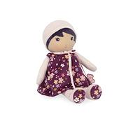 Kaloo - Tendresse - Mia 1a bambola in tessuto viola - Bambola di straccio 32 cm - Abito floreale - Bloomer Staccabile - Bella confezione regalo e nastro personalizzabile - fin dalla nascita, K200002