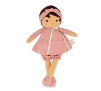 KALOO - Tendresse - Prima Bambola in Tessuto Amandine - Bambola in Chiffon 40 cm - Abito in Mussola - Pelle Morbida - Nastro Personalizzabile - Dalla Nascita, K200014