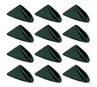 Kalopro Set di 12 tovaglioli di stoffa verde scuro, in raso, lavabili, riutilizzabili, per uso quotidiano, per tavolo, ristorante, matrimoni, autunno del Ringraziamento e Natale, 50 x 50 cm